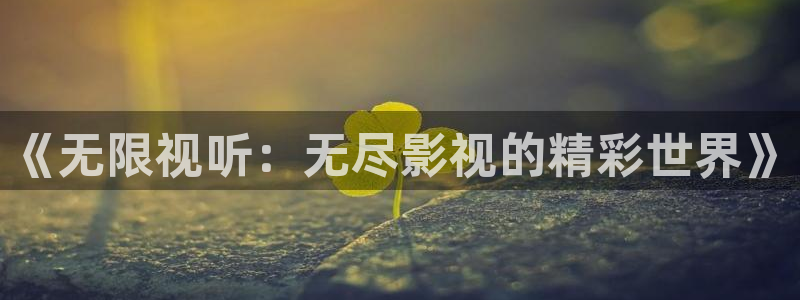 金牌影院正版：《无限视听：无尽影视的精彩世界》
